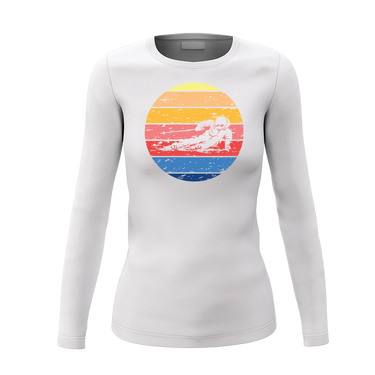 Vintage Skier Women Long Sleeve Shirt